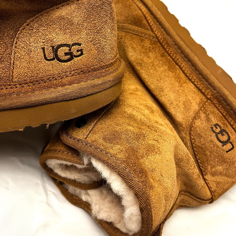Ugg Men’s Neumel Chukka Chestnut Boots sz 12 flawed - Picture 15 of 15